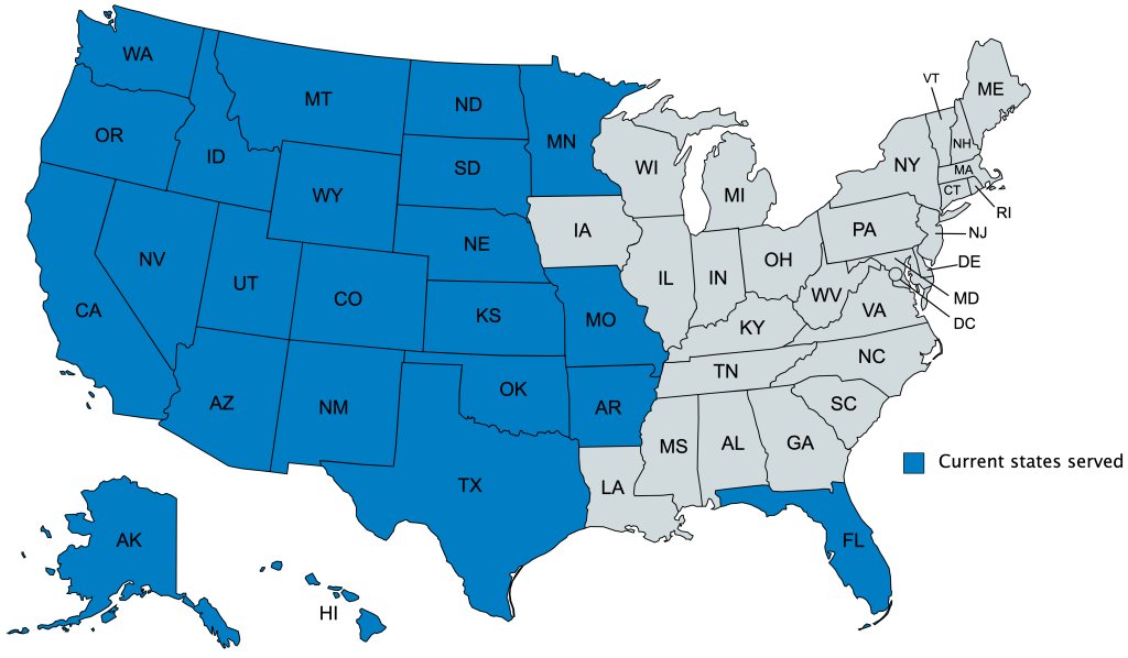 current states served