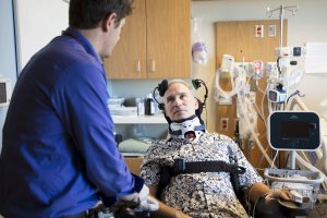 Respiratory Therapist with patient at Craig.