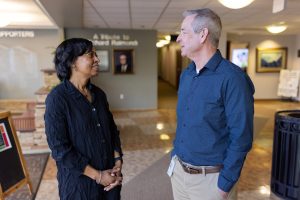 Craig CEO and president Dr. Jandel Allen-Davis, host of the leadership podcast series Unstoppable @ Craig, with guest Toby Huston.
