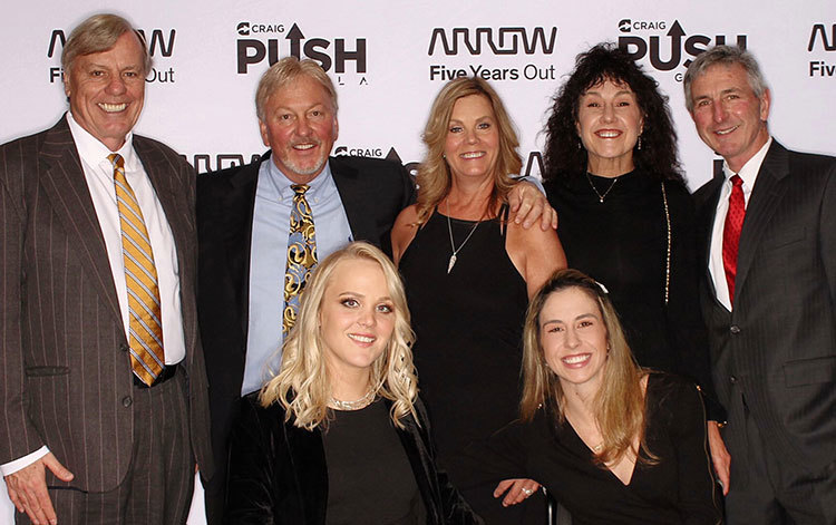 Carley Baldwin and colleagues at PUSH Gala