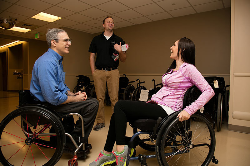 Dr. Scelza at Craig Hospital doing an Interdisciplinary Outpatient Evaluation