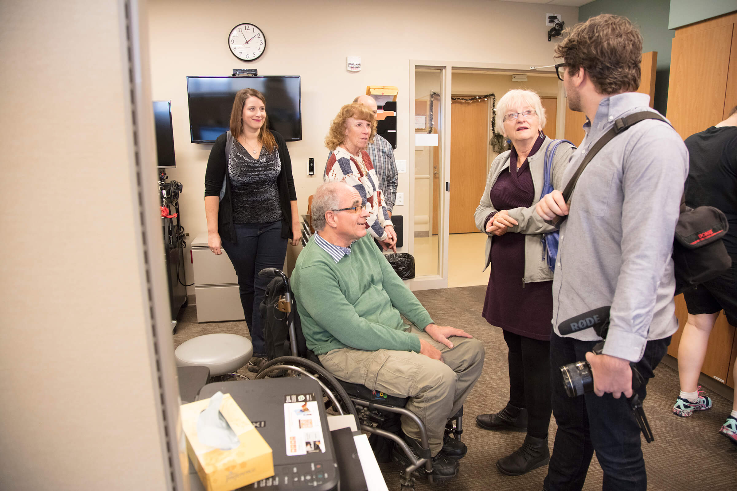 Former Craig Hospital spinal cord injury and traumatic brain injury patient, Jim Penta, visits with Craig team on Wish of a Lifetime visit
